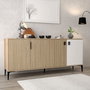 Hanah Home Neva 4005 Consola Roble y Blanco